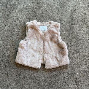 Faux Fur Coat in Beige